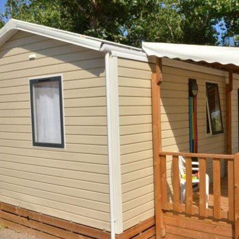 Mobilheim 5 Personen - Mobilheim Komfort 28m² - 2 Zimmer 5 Personen + TV + Klimaanlage 5 Pers.