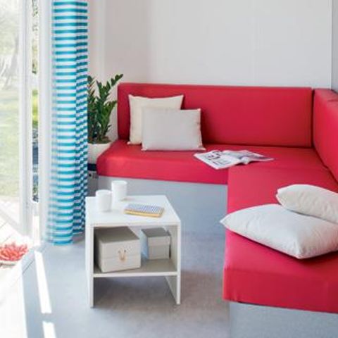 Mobile home 4 persons - Mobile-home Premium 28m² - 2 bedrooms - TV + air conditioning + dishwasher 4 people