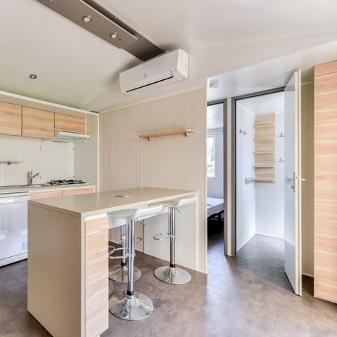 Mobile home 4 persons - Mobile-home Premium 28m² - 2 bedrooms - TV + air conditioning + dishwasher 4 people