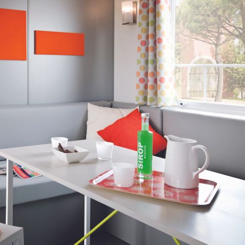Mobilheim 6 Personen -  Mobilheim Confort 28m² - 3 Schlafzimmer + TV + Klimaanlage 6 Pers.