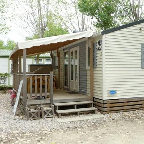 Mobilheim 6 Personen -  Mobilheim Confort 28m² - 3 Schlafzimmer + TV + Klimaanlage 6 Pers.
