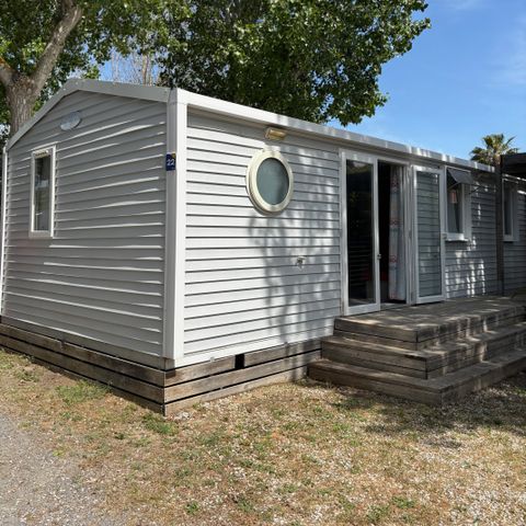Mobilheim 6 Personen - Mobilheim Premium 30m² - 3 Schlafzimmer - TV + Klimaanlage + Geschirrspüler oder Waschmaschine 6 pers.
