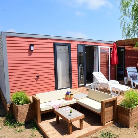 Mobile home 4 persons - Mobile home Premium Plus 32m²-2 bedrooms - 2SDB+TV+Clim+Draps+Towels+Beds made+Final cleaning incl 4 pers