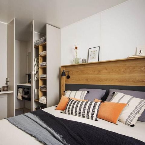 Mobilheim 4 Personen - Mobilheim Premium Plus 32m²-2 Schlafzimmer - 2SDB+TV+Clim+Draps+Handtücher+Geschlafene Betten+Endreinigung inkl. 4 Pers.