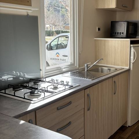 MOBILHOME 6 personnes - Mobil-home | Comfort | 3 Ch. | 6 Pers. | Terrasse surélevée | Clim.