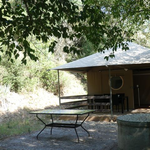 Bungalowzelt 4 personen - Insolite Essentiel 2 Schlafzimmer, Küche und Duschraum