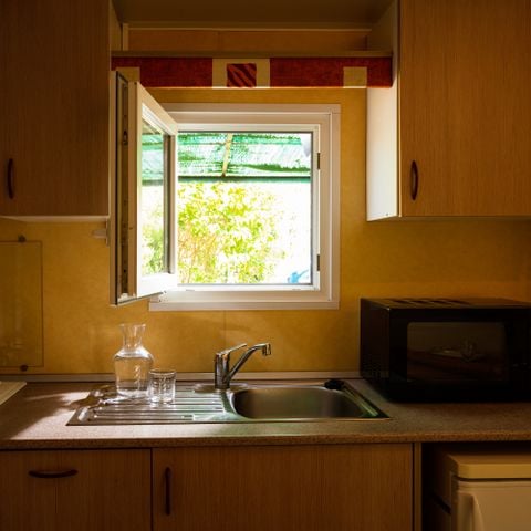 Stacaravan 4 personen - Mobil Home Esseentiel : 4personnes (2 slaapkamers, airconditioning)