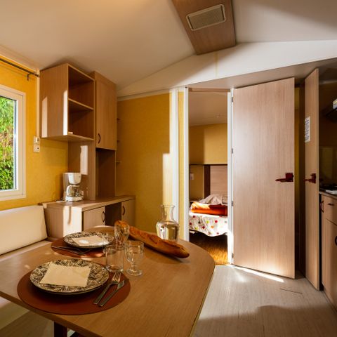 Stacaravan 4 personen - Mobil Home Esseentiel : 4personnes (2 slaapkamers, airconditioning)