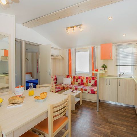 MOBILHOME 6 personnes -  Comfort | 3 Ch. | 4/6 Pers. | Terrasse surélevée | Clim.
