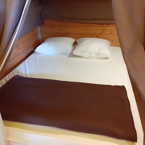 Tente en toile et en bois 4 personnes - Lodge Confort