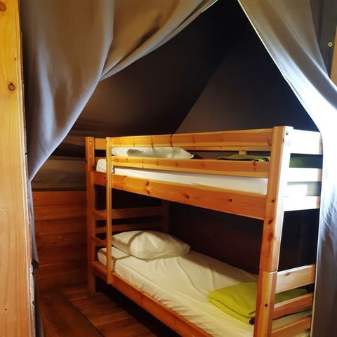 Tente en toile et en bois 4 personnes - Lodge Confort