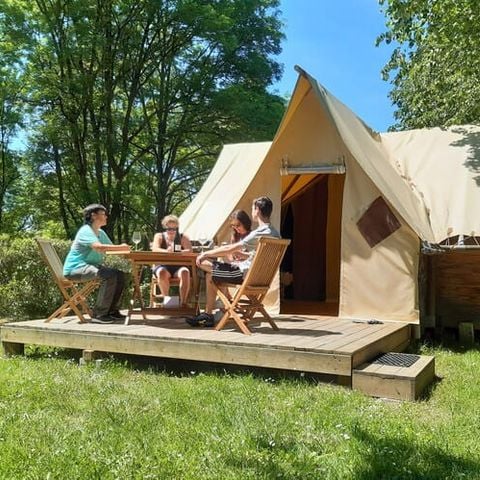 Tente en toile et en bois 4 personnes - Lodge Confort