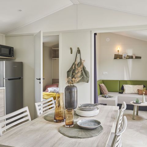 BUNGALOW 5 personnes - Mobil Home Prestige - 27m²  2 chambres (Clim, TV, LV) -