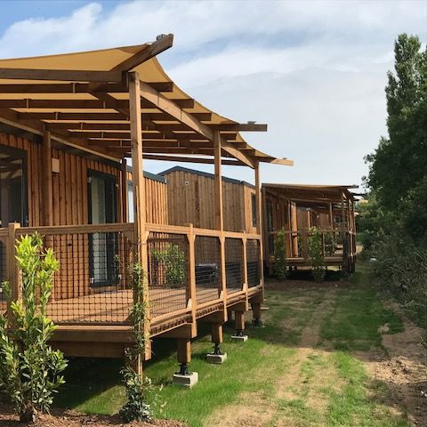 Mobilheim 5 Personen - Mobil Home Prestige - 27m² 2 Schlafzimmer (Klima, TV, LV) - - - - - - - - - - - - - - - - - - -.