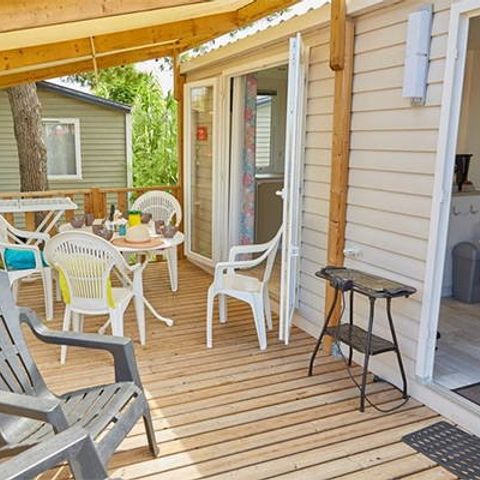 Mobile home 4 persons - Mobile-home | Comfort XL | 2 Bedrooms | 4 Pers. | Raised terrace | Air-con.