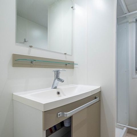 Mobilhome 6 personas - Confort | 3 Dormitorios | 6 Pers. | Terraza individual | Aire acondicionado.