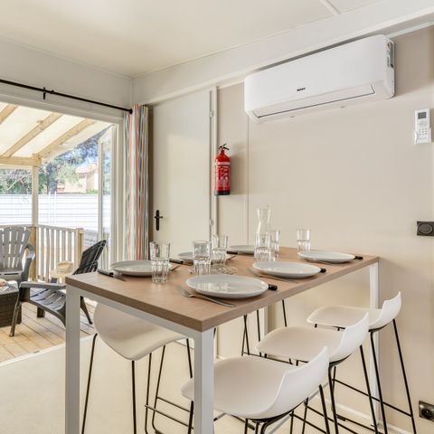 Mobile home 6 persons - Mobile-home | Premium | 3 Bedrooms | 6 Pers. | Raised terrace | 2 bathrooms | Air-con.