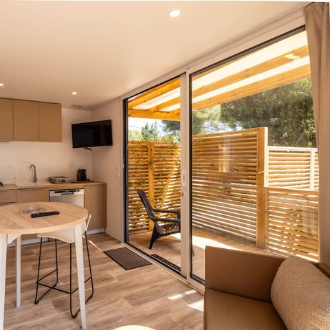 Mobile home 8 persons - Mobil-home | Ultimate | 3 Bedrooms | 6/8 Pers | Raised terrace | Air conditioning | TV
