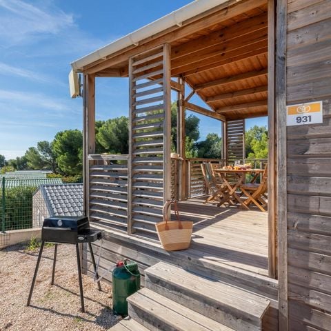 Chalet 5 personen - Chalet | Comfort | 2 Zi. | 5 Pers. | Erhöhte Terrasse | Klimaanlage | TV