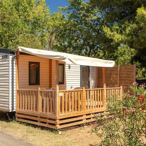 MOBILHOME 4 personas - Mobil-home | Confort | 2 Dormitorios | 4 Pers. | Terraza elevada | Aire acondicionado.