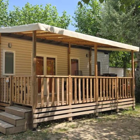 MOBILE HOME 8 people - Mobile-home | Comfort | 4 Bedrooms | 8 Pers. | Raised terrace | Outdoor kitchen | 2 bathrooms | Clim.