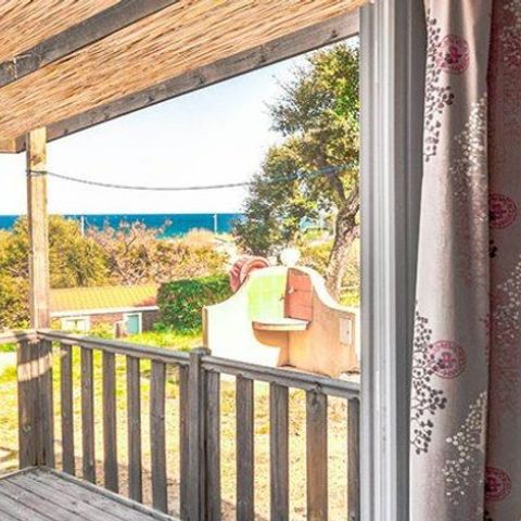 Stacaravan 4 personen - Lodge 2 tot 4 pers. Zeezicht met airconditioning. Plancha