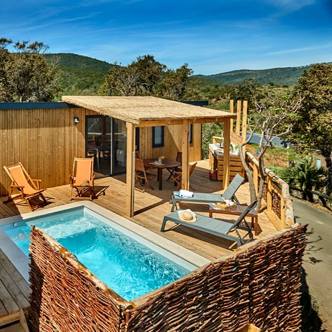 Mobile home 6 persons - Luxury Riviera Lodge with panoramic sea view