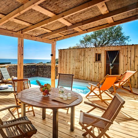 Mobile home 6 persons - Luxury Riviera Lodge with panoramic sea view