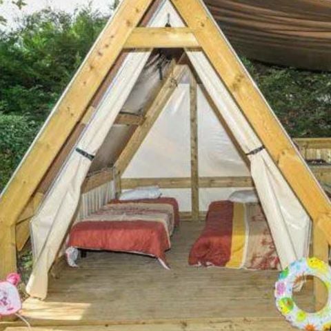 Safarizelt 2 Personen - Wandererzelt 6m² - 1 Zimmer, ohne Sanitäranlagen