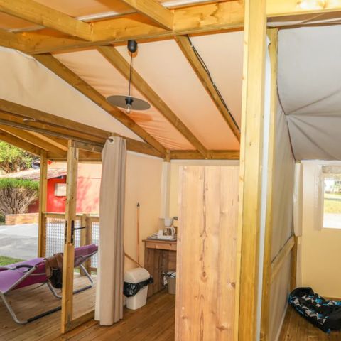 Mobilhome 4 personas - Eco Lodge Standard PMR 25m² - 2 dormitorios, sin baño + terraza