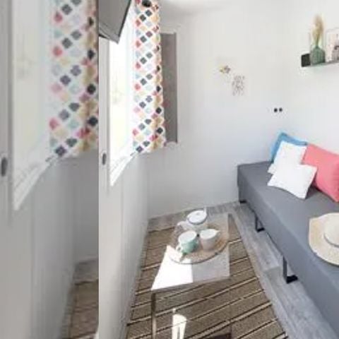 MOBILHOME 2 personnes - Confort 20m² - 1 chambre + terrasse intégrée