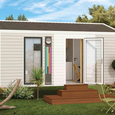 Mobilheim 2 Personen - Confort 20m² - 1 Zimmer + integrierte Terrasse