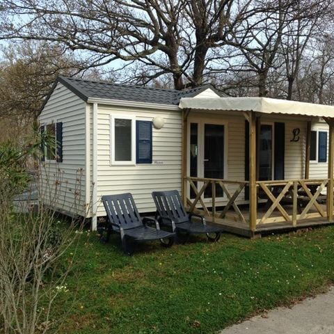 Mobilheim 5 Personen - Confort 32m² - 2 Zimmer + TV + überdachte Terrasse