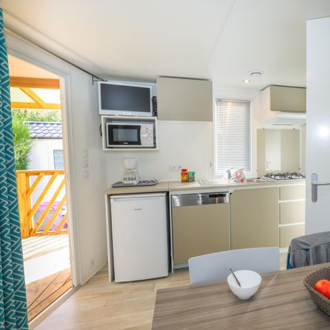 Mobilheim 4 Personen - Loggia Confort 30m² - 2 Zimmer + TV + Terrasse