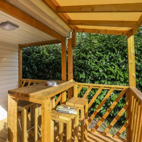 Stacaravan 4 personen - Loggia Confort 30m² - 2 kamers + TV + terras