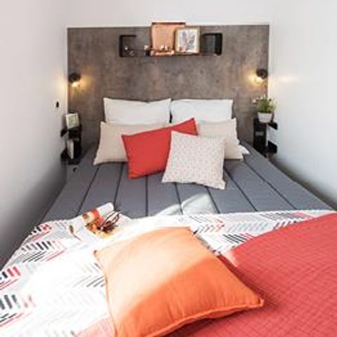 Mobilheim 5 Personen - Premium 30m² - 2 Zimmer + Geschirrspüler + Terrasse