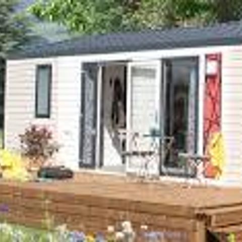 Mobilheim 5 Personen - Premium 30m² - 2 Zimmer + Geschirrspüler + Terrasse