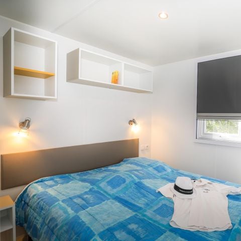 Mobilheim 6 Personen - Flower Premium 32m² - 3 Zimmer + Geschirrspüler + TV + Terrasse