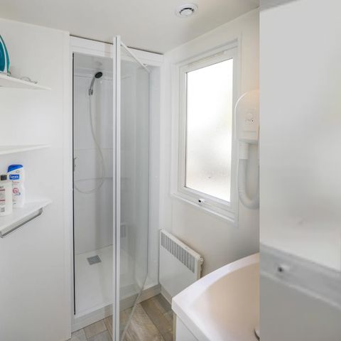 Mobilheim 6 Personen - Flower Premium 32m² - 3 Zimmer + Geschirrspüler + TV + Terrasse