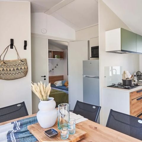 MOBILHOME 6 personas - NUEVO 2023// Mobile Home Premium 33m² 3 Habitaciones + Terraza Cubierta + TV + LV