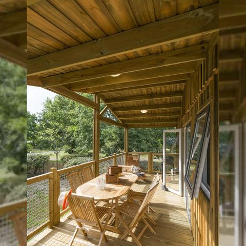 Chalet 6 personen - Holzchalet Sesame Premium 35m² - 3 Zimmer + TV + Terrasse