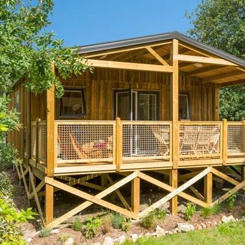 Chalet 6 personen - Houten chalet Sesame Premium 35m² - 3 kamers + TV + terras