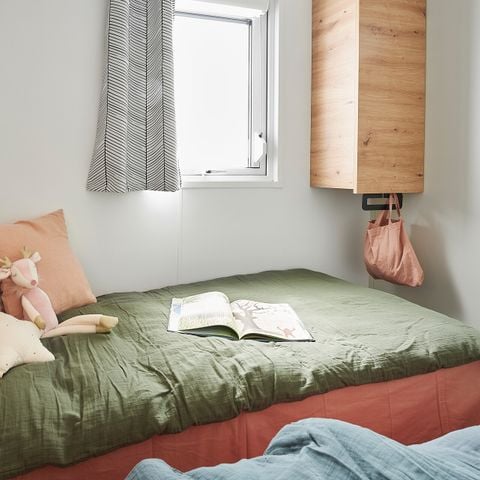MOBILHOME 6 personnes - NEW 2023// Mobil-Home Premium 40m² 3 chambres + 2 SDB + terrasse couverte + LV + TV