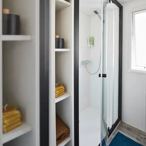 MOBILHOME 6 personnes - NEW 2023// Mobil-Home Premium 40m² 3 chambres + 2 SDB + terrasse couverte + LV + TV