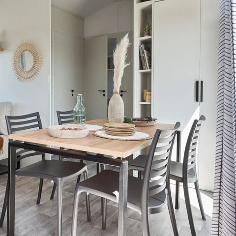 MOBILHOME 6 personnes - NEW 2023// Mobil-Home Premium 40m² 3 chambres + 2 SDB + terrasse couverte + LV + TV