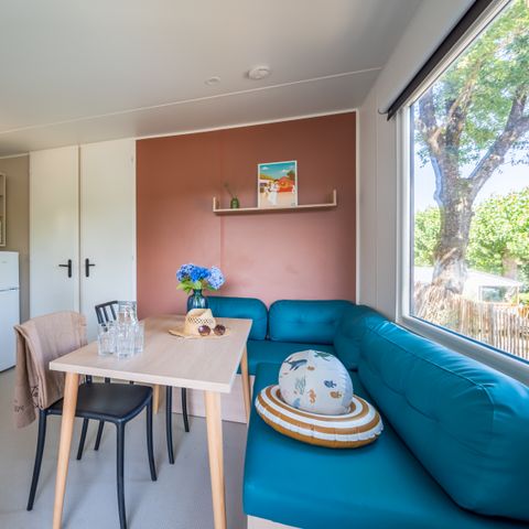 BUNGALOW 5 personnes - Mobil-home Select TV LV Plancha - 2 chb - 4 ad + 1 enf - 12 