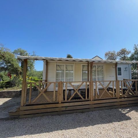 Stacaravan 5 personen - Cottage C - 2 slaapkamers - 4/5 slaapplaatsen