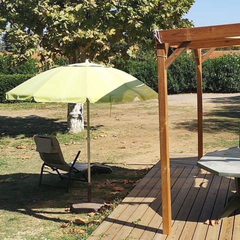 Glampingtent 4 personen - COCO SWEET QUATRO zonder sanitair 16 m²