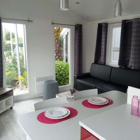 Stacaravan 4 personen -  Cap Deseo confort 34 m² Zeezicht en Jacuzzi 3/4 pers
