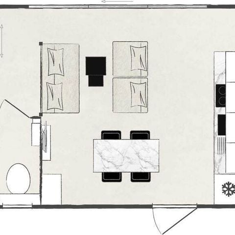 MOBILHOME 4 personnes - NEW KEY-WEST 2026 4Pers. 2Ch. 2Sdb.